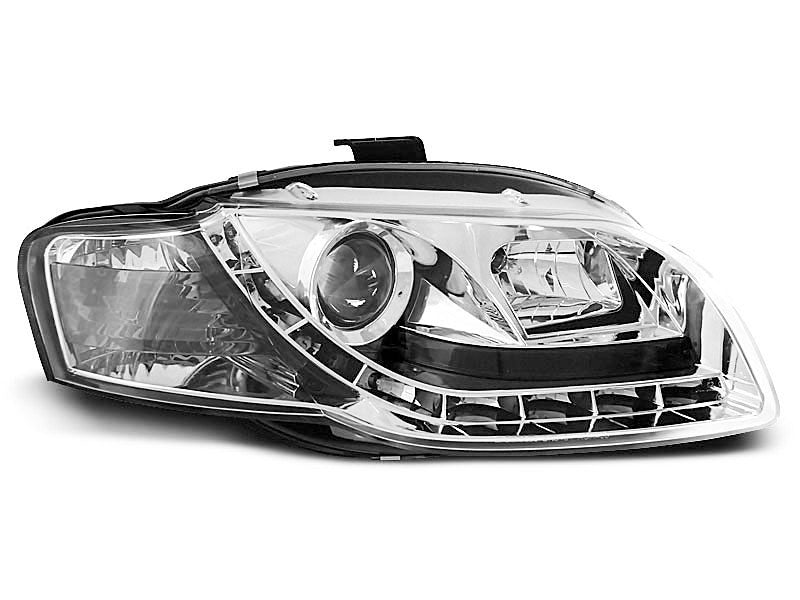Tuning-Tec LED Tagfahrlicht Scheinwerfer für Audi A4 B7 05-08 chrom