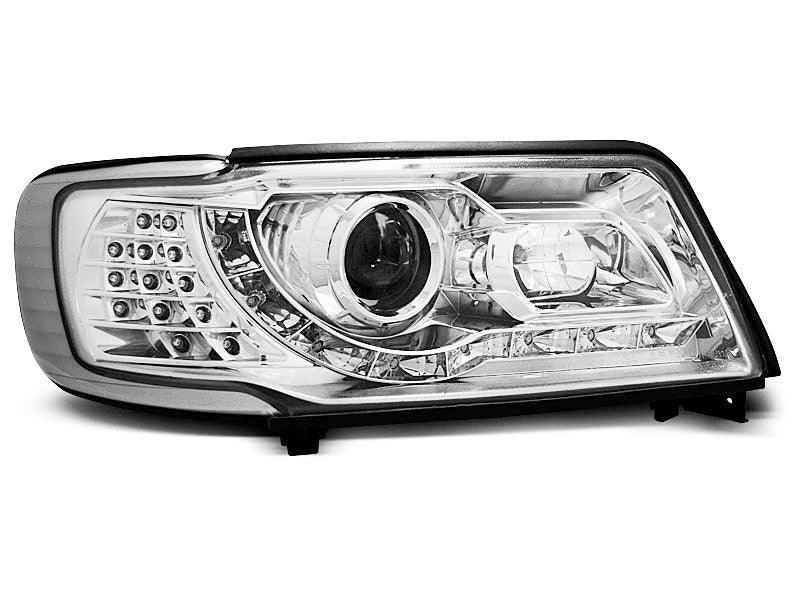 Tuning-Tec LED Tagfahrlicht Scheinwerfer für Audi 100 C4 91-94 chrom