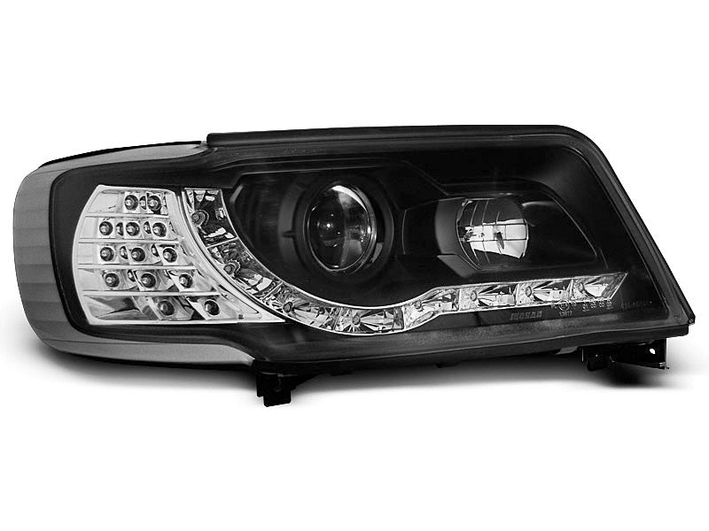 Tuning-Tec LED Tagfahrlicht Scheinwerfer für Audi 100 C4 91-94 schwarz