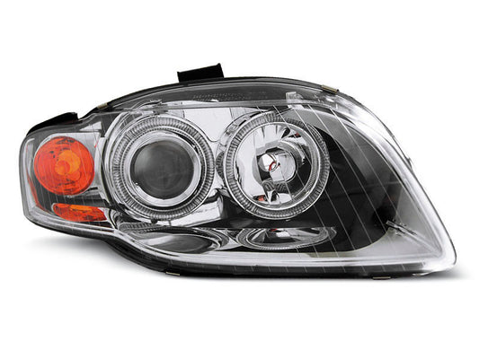 Tuning-Tec Angel Eyes Scheinwerfer für Audi A4 B7 05-08 chrom