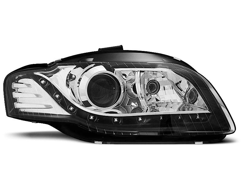 Tuning-Tec LED Tagfahrlicht Scheinwerfer für Audi A4 B7 05-08 schwarz