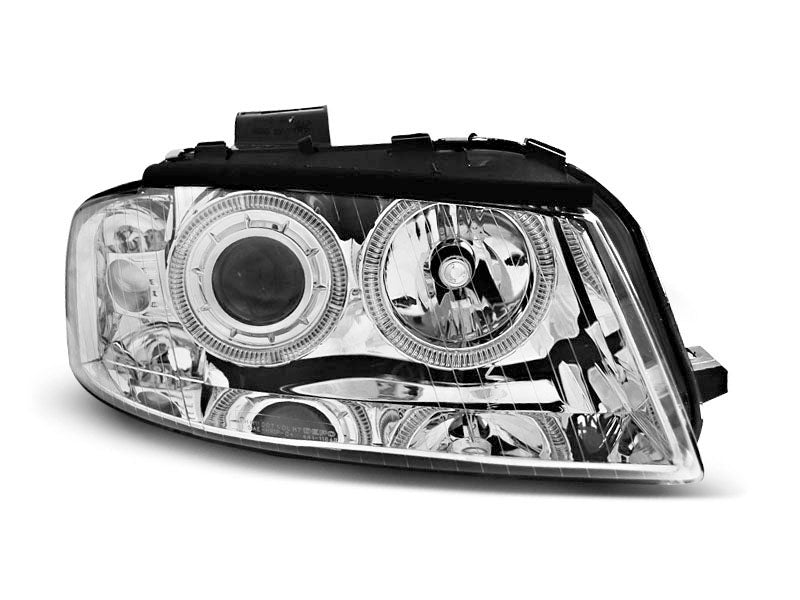 Tuning-Tec Angel Eyes Scheinwerfer für Audi A3 8P 04-08 chrom
