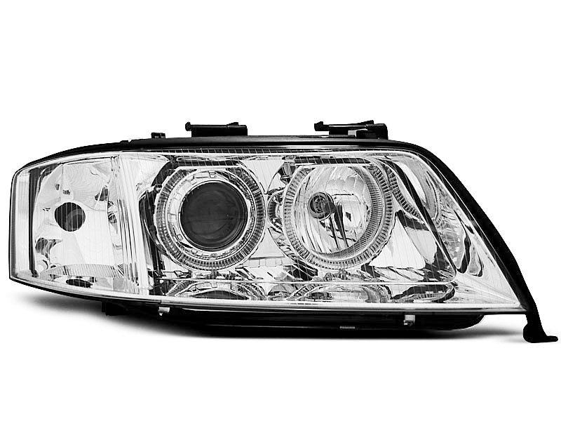 Tuning-Tec Xenon Angel Eyes Scheinwerfer für Audi A6 4B 97-01 chrom