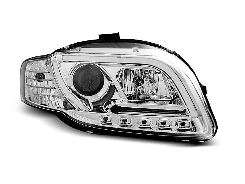Tuning-Tec LED Tagfahrlicht Scheinwerfer für Audi A4 B7 05-08 chrom LTI