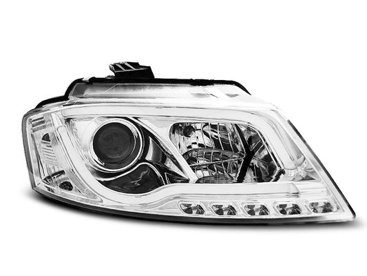 Tuning-Tec LED Tagfahrlicht Scheinwerfer für Audi A3 8P 08-12 chrom