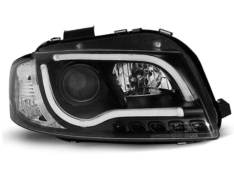Tuning-Tec LED Tagfahrlicht Scheinwerfer für Audi A3 8P 04-08 schwarz