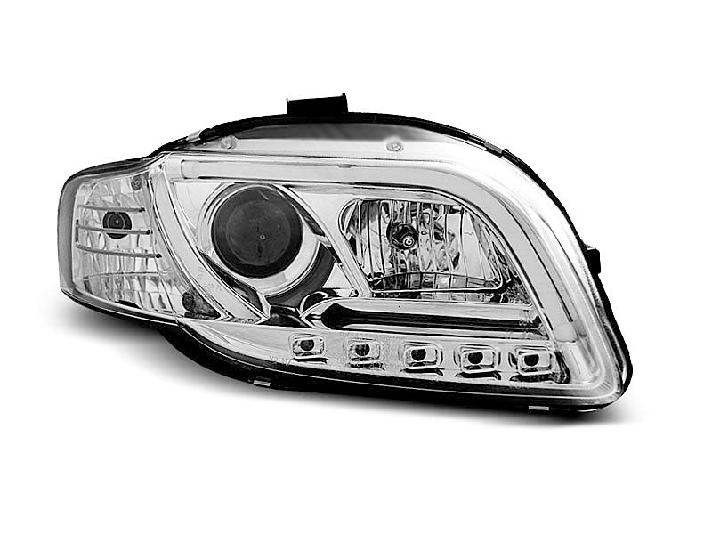 Tuning-Tec LED Tagfahrlicht Scheinwerfer für Audi A4 B7 05-08 chrom LTI