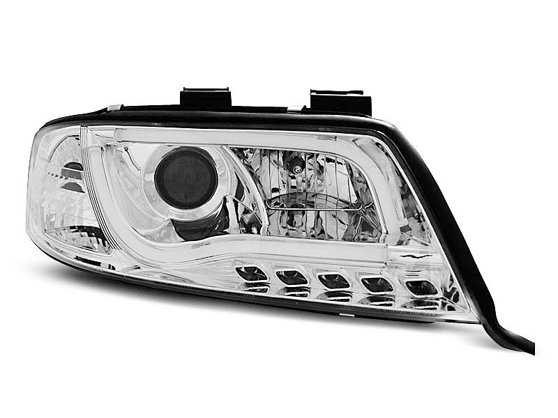 Tuning-Tec LED Tagfahrlicht Scheinwerfer für Audi A6 4B 97-01 chrom LTI