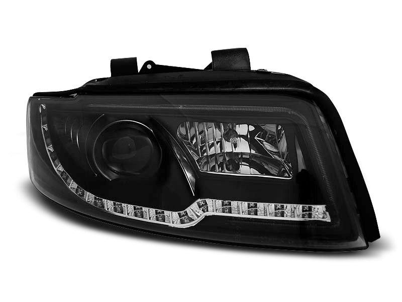 Tuning-Tec LED Tagfahrlicht Scheinwerfer für Audi A4 B6 00-04 schwarz