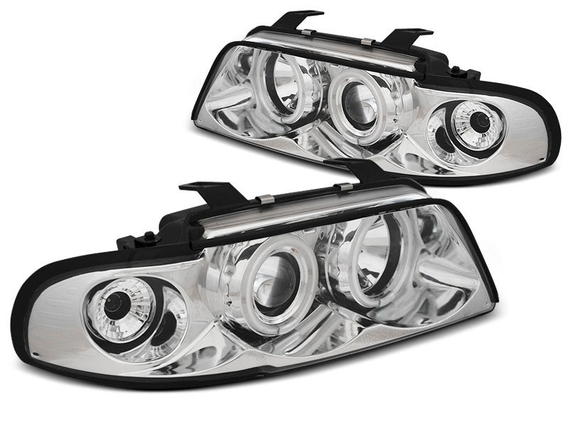 Tuning-Tec LED Angel Eyes Scheinwerfer für Audi A4 B5 94-98 chrom CCFL