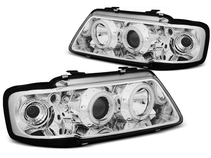 Tuning-Tec CCFL Angel Eyes Scheinwerfer für Audi A3 (8L) 96-00 chrom