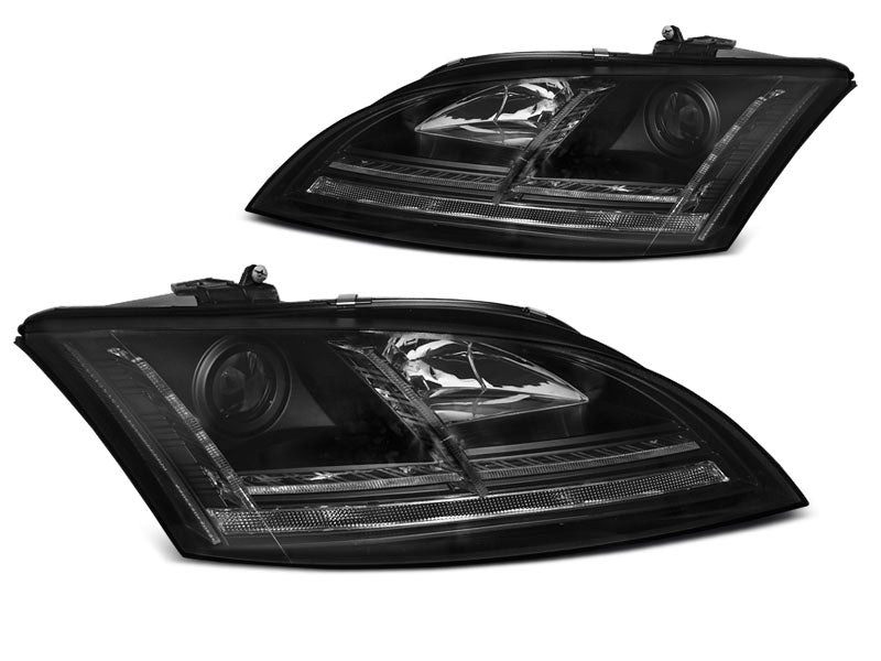 Tuning-Tec Xenon LED Tagfahrlicht Scheinwerfer für Audi TT 8J 06-10 schwarz
