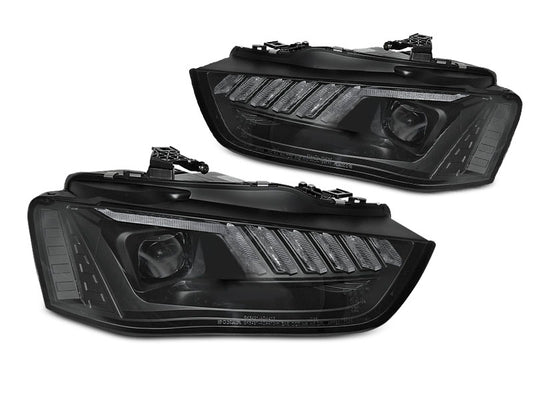 Tuning-Tec LED Tagfahrlicht Scheinwerfer für Audi A4 B8 Lim./Avant 12-15 schwarz dynamisch