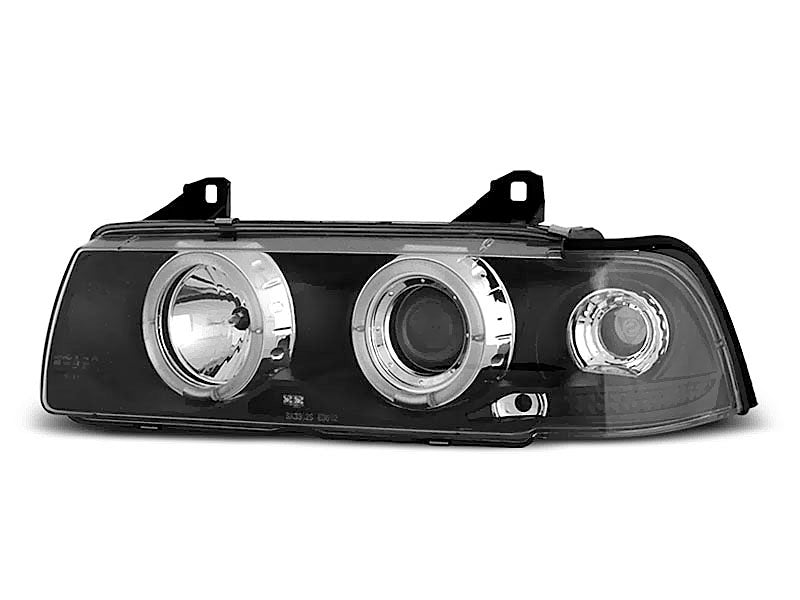 Tuning-Tec LED Angel Eyes Scheinwerfer für BMW 3er E36 90-99 schwarz