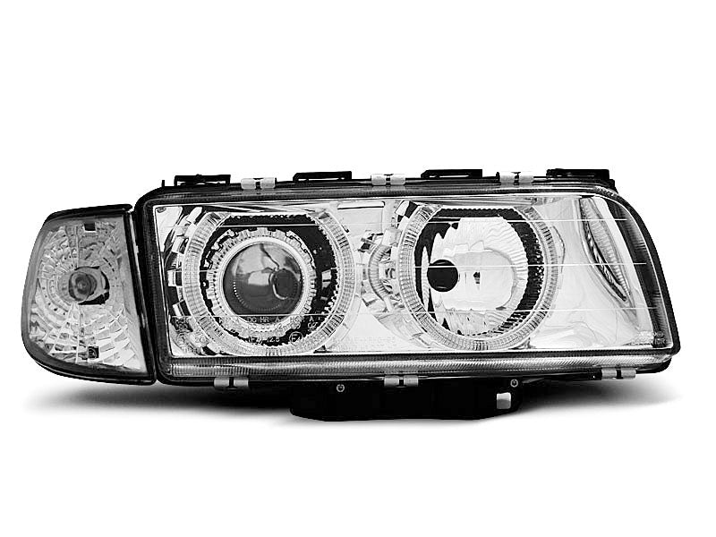 Tuning-Tec LED Angel Eyes Scheinwerfer für BMW 7er E38 94-98 chrom