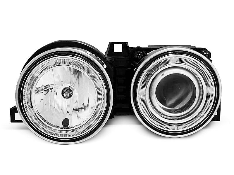 Tuning-Tec CCFL Angel Eyes Scheinwerfer für BMW 3er E30 82-94 chrom