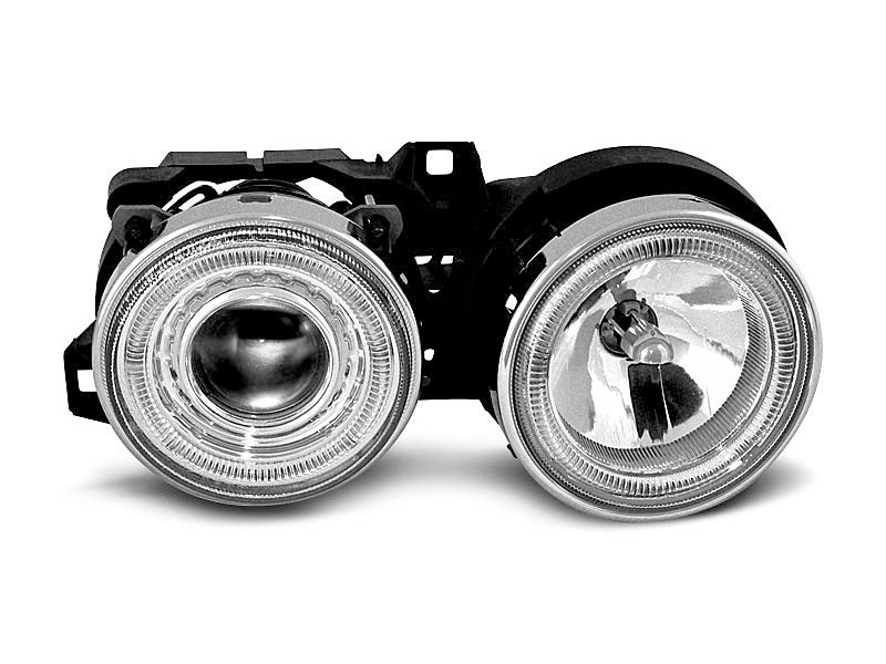 Tuning-Tec Angel Eyes Scheinwerfer für BMW 3er E30 82-94 chrom