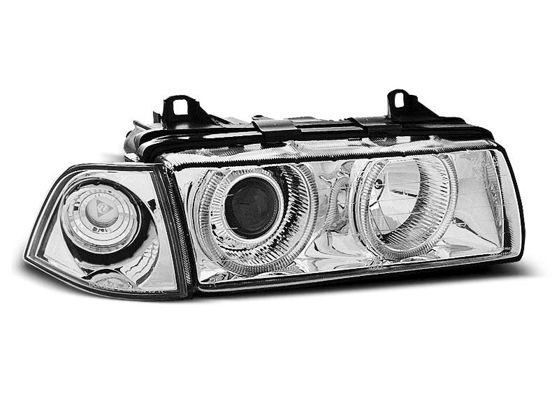 Tuning-Tec Angel Eyes Scheinwerfer für BMW 3er E36 90-99 chrom