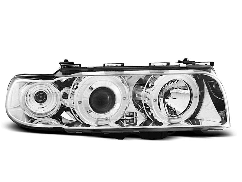 Tuning-Tec LED Angel Eyes Scheinwerfer für BMW 7er E38 94-98 chrom