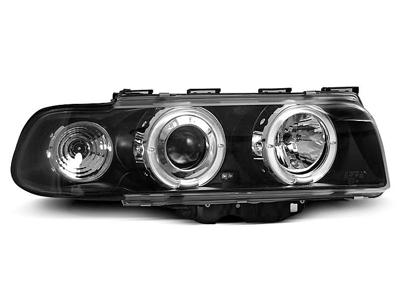 Tuning-Tec LED Angel Eyes Scheinwerfer für BMW 7er E38 94-98 schwarz
