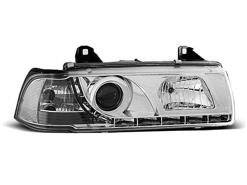 Tuning-Tec LED Tagfahrlicht Scheinwerfer für BMW 3er E36 90-99 chrom