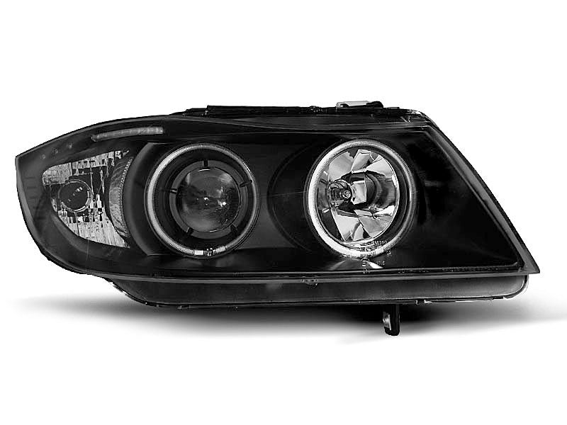 Tuning-Tec CCFL Angel Eyes Scheinwerfer für BMW 3er E90/E91 05-08 schwarz
