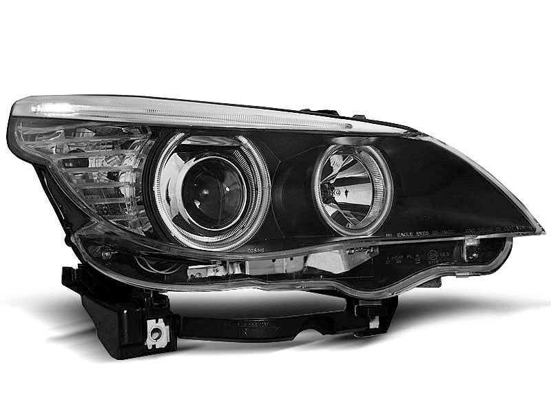 Tuning-Tec CCFL Angel Eyes Scheinwerfer für BMW 5er E60/E61 03-07 schwarz