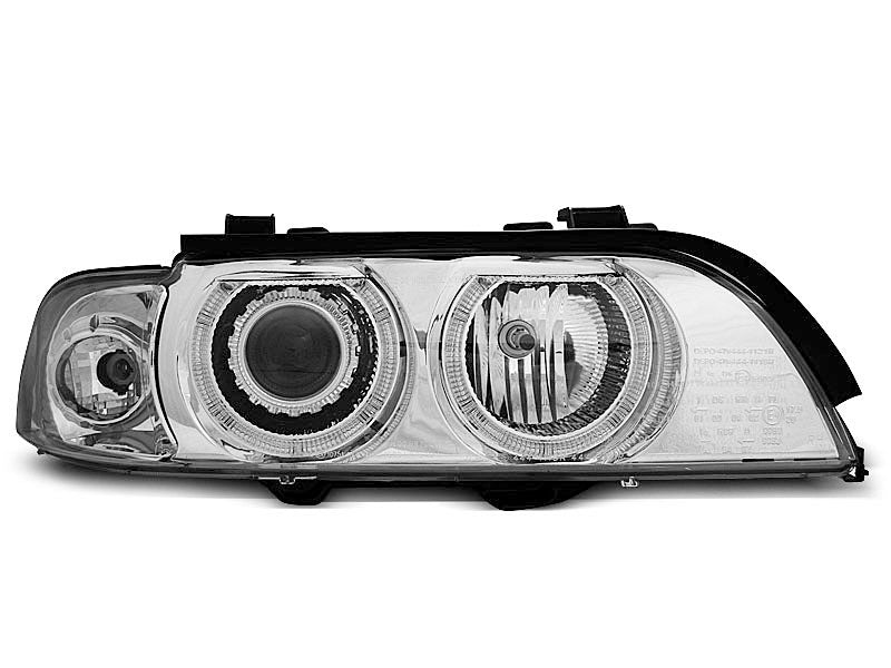 Tuning-Tec Xenon Angel Eyes Scheinwerfer für BMW 5er E39 95-00 chrom