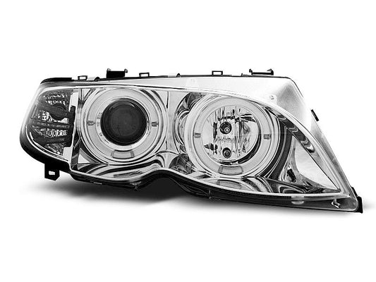 Tuning-Tec LED Angel Eyes Scheinwerfer für BMW 3er E46 01-05 chrom Set