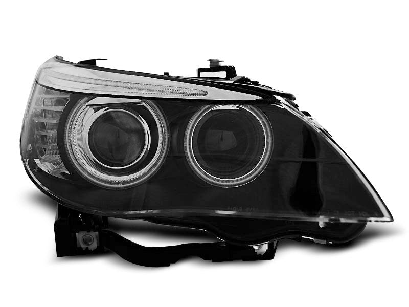 Tuning-Tec Xenon CCFL Angel Eyes Scheinwerfer für BMW 5er E60/E61 03-07 schwarz