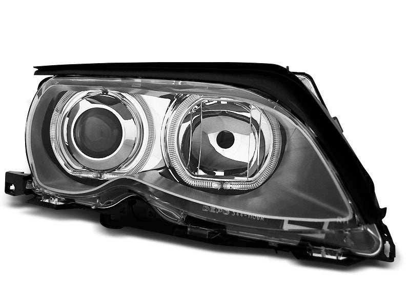 Tuning-Tec LED Angel Eyes Scheinwerfer für BMW 3er E46 01-05 chrom Set
