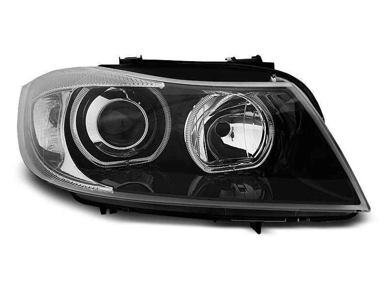 Tuning-Tec LED Angel Eyes Scheinwerfer für BMW 3er E90/E91 05-08 schwarz