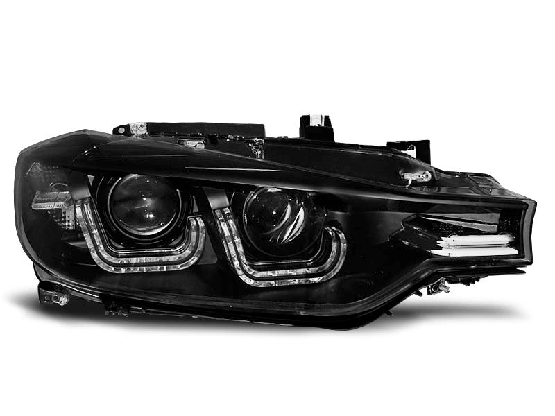 Tuning-Tec LED Tagfahrlicht Angel Eyes Scheinwerfer für BMW 3er F30/F31 11-15 schwarz
