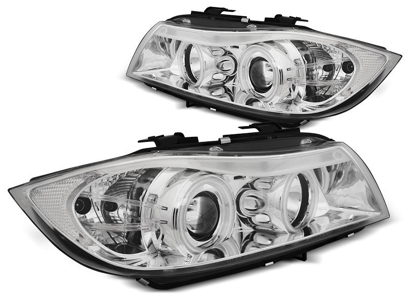 Tuning-Tec CCFL Angel Eyes Scheinwerfer für BMW 3er E90/E91 05-08 chrom