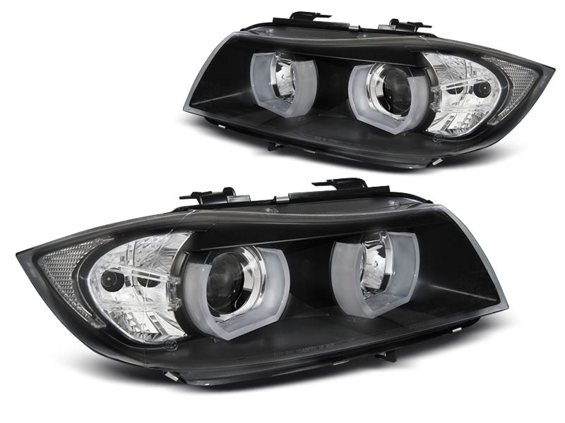 Tuning-Tec 3D LED Angel Eyes Scheinwerfer für BMW 3er E90/E91 05-08 schwarz