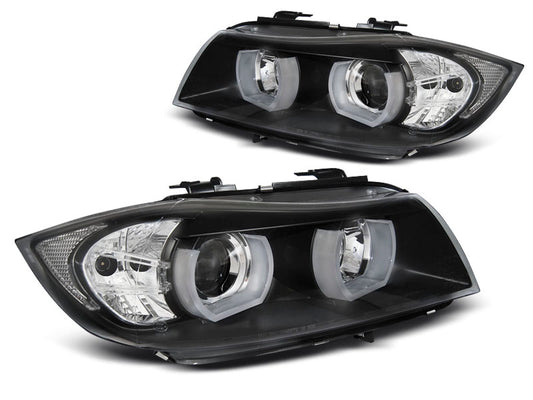 Tuning-Tec 3D LED Angel Eyes Scheinwerfer für BMW 3er E90/E91 05-08 schwarz