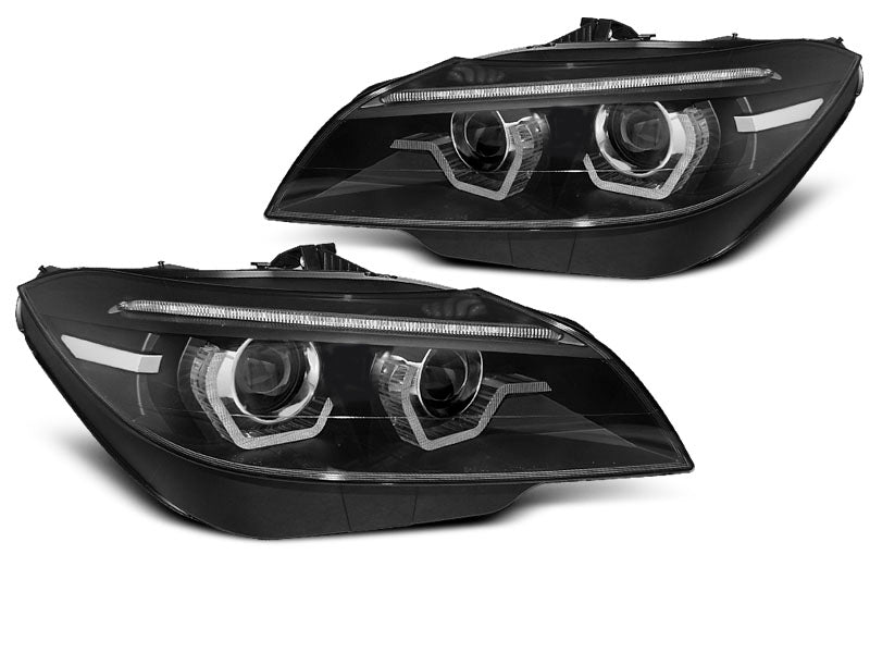 Tuning-Tec Xenon LED Tagfahrlicht Angel Eyes Scheinwerfer für BMW Z4 E89 09-13 schwarz mit LED Blinker