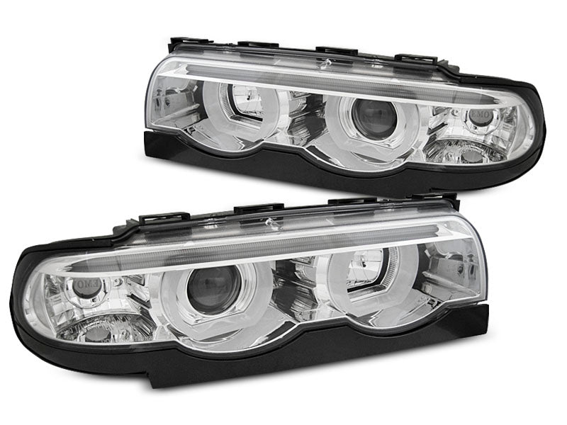 Tuning-Tec 3D LED Angel Eyes Scheinwerfer für BMW 7er E38 94-01 schwarz