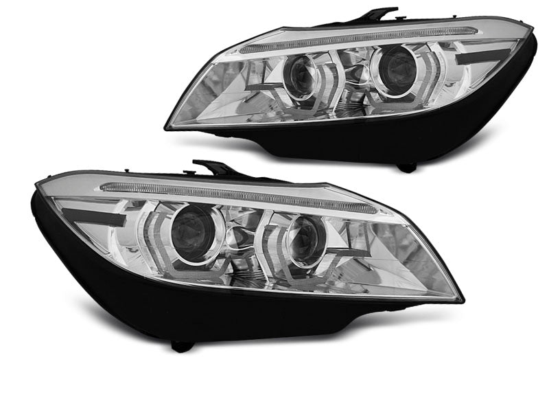 Tuning-Tec Xenon LED Tagfahrlicht Angel Eyes Scheinwerfer für BMW Z4 E89 09-13 chrom mit LED Blinker
