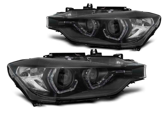 Tuning-Tec LED Angel Eyes Scheinwerfer für BMW 3er F30/F31 Lim./Touring 15-18 schwarz dynamisch