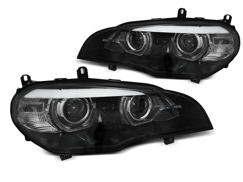 Tuning-Tec LED Angel Eyes Scheinwerfer für BMW X5 E70 07-13 schwarz