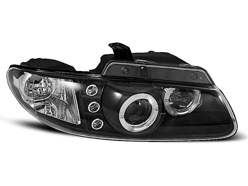 Tuning-Tec LED Angel Eyes Scheinwerfer für Chrysler Voyager 96-01 schwarz