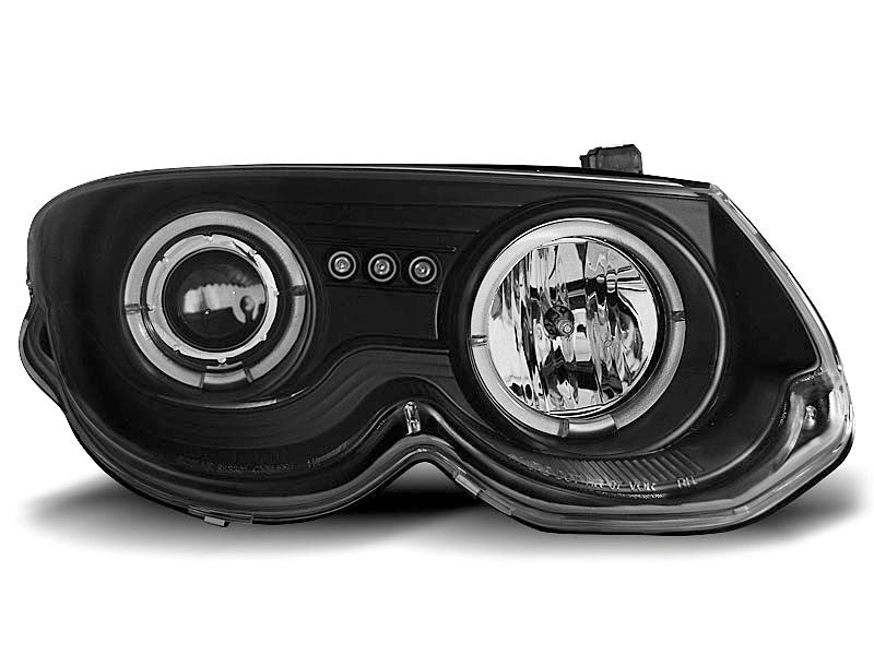 Tuning-Tec LED Angel Eyes Scheinwerfer für Chrysler 300M 99-04 schwarz