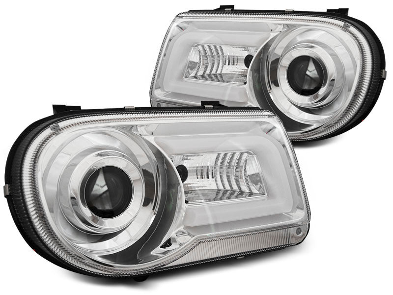 Tuning-Tec LED Tagfahrlicht Scheinwerfer für Chrysler 300C 05-10 chrom LTI