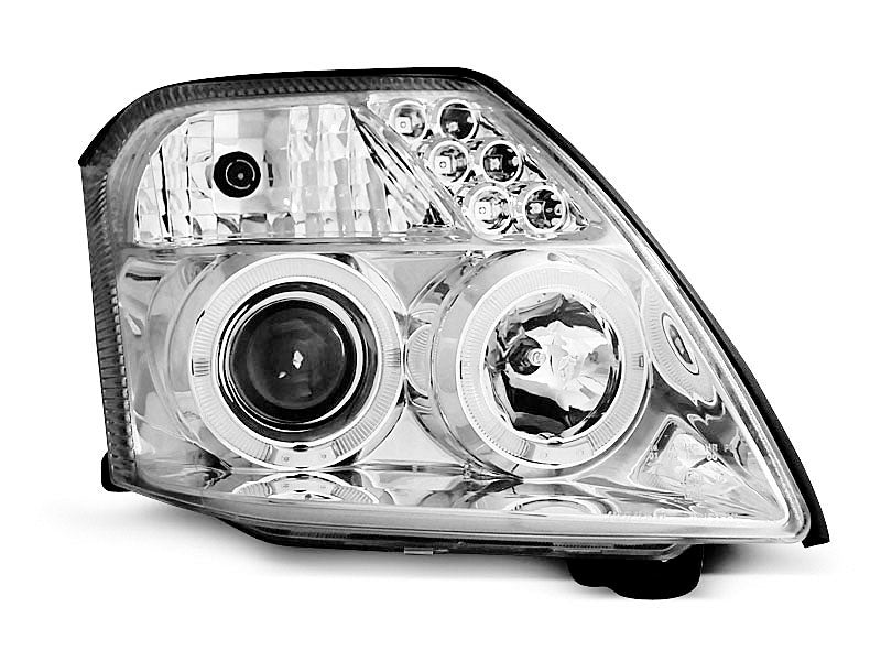 Tuning-Tec LED Angel Eyes Scheinwerfer für Citroen C2 03-10 chrom