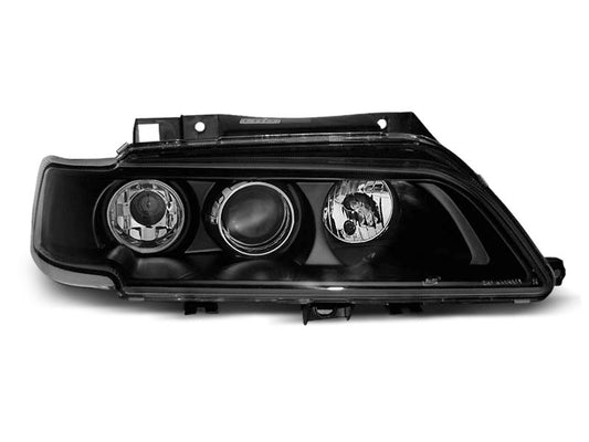 Tuning-Tec LED Angel Eyes Scheinwerfer für Citroen Xantia 98-01 schwarz