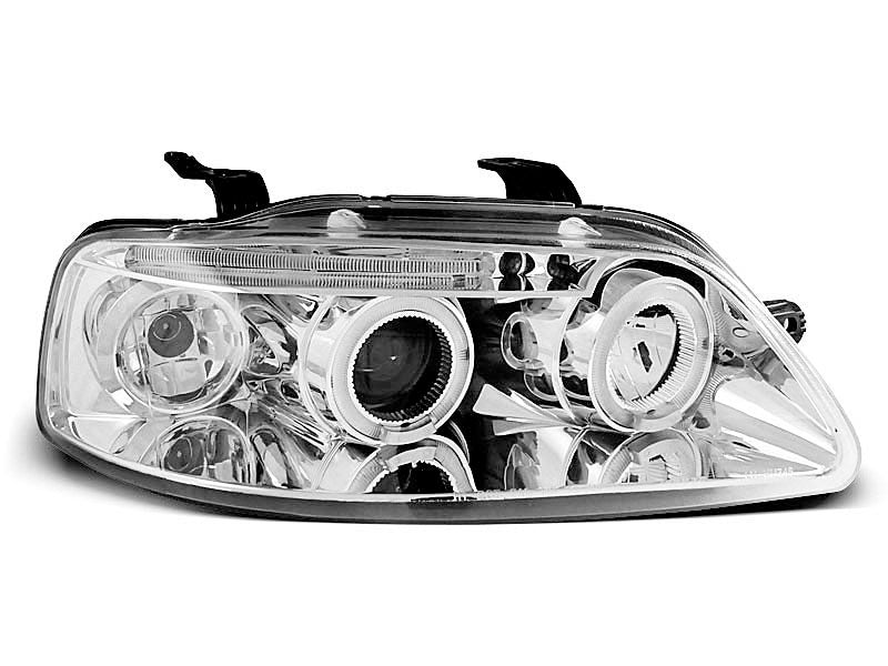 Tuning-Tec LED Angel Eyes Scheinwerfer für Chevrolet Aveo 03-06 chrom