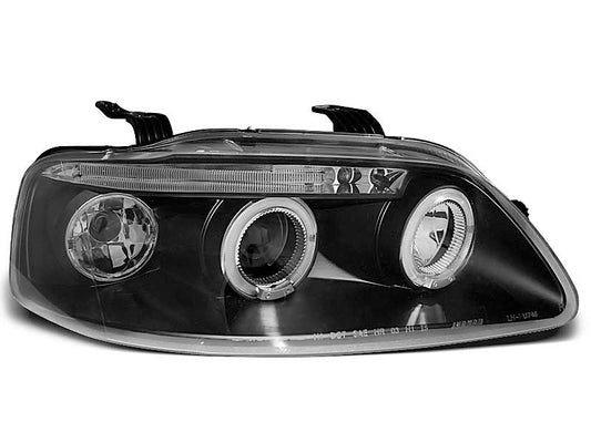 Tuning-Tec LED Angel Eyes Scheinwerfer für Chevrolet Aveo 03-06 schwarz