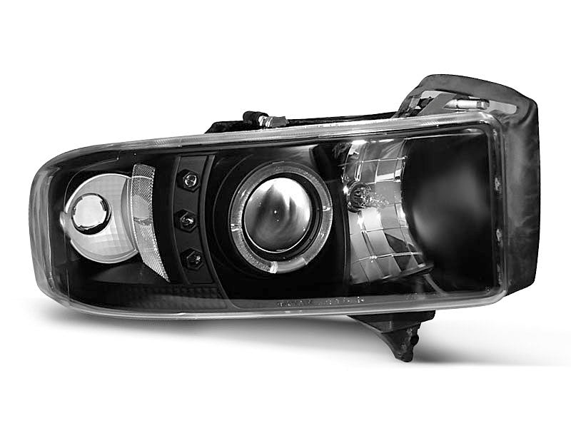 Tuning-Tec LED Angel Eyes Scheinwerfer für Dodge RAM 94-01 schwarz