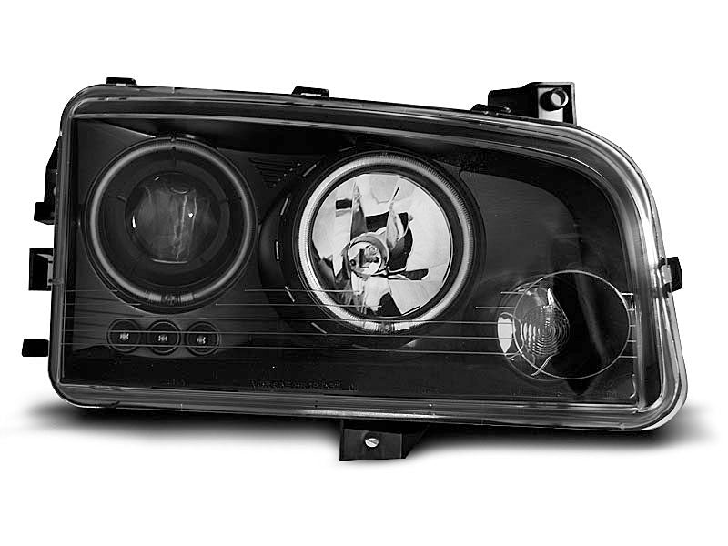 Tuning-Tec CCFL Angel Eyes Scheinwerfer für Dodge Charger LX 06-10 schwarz
